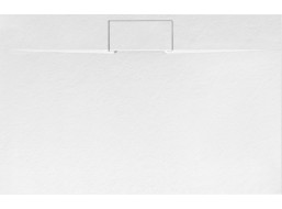 Sprchová SMC vanička REA BAZALT Long 90x120 cm - imitace kamene - bílá