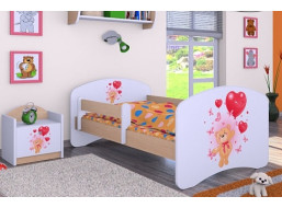 Dětská postel bez šuplíku 180x90cm MEDVÍDEK S BALONKY