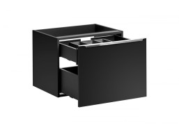 Koupelnová závěsná skříňka pod umyvadlo SANTANO BLACK 60 cm
