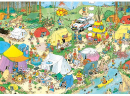 JUMBO Puzzle JvH Kempování v lese 1000 dílků