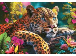 CHERRY PAZZI Puzzle Ležící leopard 500 dílků