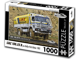 RETRO-AUTA Puzzle TRUCK č.27 Liaz 100.55 D pro Rallye Paříž-Dakar (1985) 1000 dílků