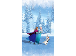 Dětský závěs DISNEY - FROZEN - Anna, Elsa a Olaf - 140x245 cm