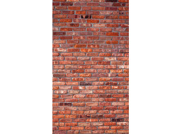 Designový závěs - Červené cihly - 140x245 cm