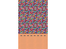 Designový závěs - Barevné trojúhelníky - 140x245 cm