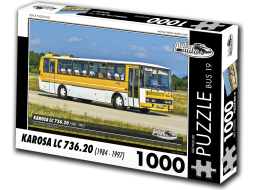 RETRO-AUTA Puzzle BUS č.19 KAROSA LC 736.20 (1984 - 1997) 1000 dílků