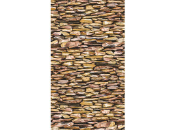 Designový závěs - Hnědé kameny - 140x245 cm