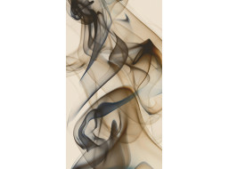 Designový závěs - Hnědý kouř - 140x245 cm