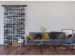 Designový závěs - Šedé kameny - 140x245 cm