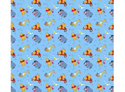 Dětský závěs DISNEY - Medvídek PÚ s kamarády - 140x245 cm