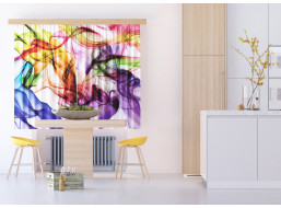 Designový závěs - Barevný kouř - 180x160 cm