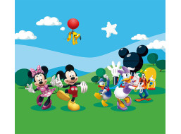 Dětský závěs DISNEY - Mickeyho klubík - 280x245 cm