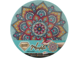 GRAFIX Diamantové malování na rámu Mandala tyrkysová 30cm