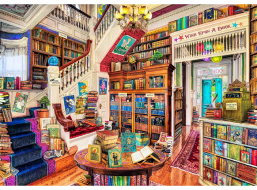 WOODEN CITY Dřevěné puzzle Přání v knihkupectví 2v1, 4000 dílků