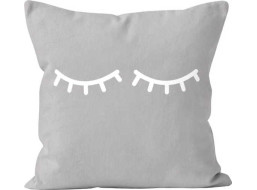 Povlak na polštář JESS Lashes 40x40 cm - šedý