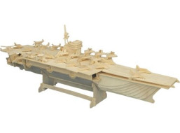 WOODEN TOY , WCK 3D puzzle Letadlová loď