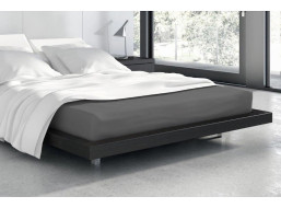 Froté prostěradlo VANILLE 200x160 cm + 25cm - tmavě šedé