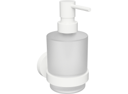 Dávkovač tekutého mýdla 200 ml - kov/mléčné sklo