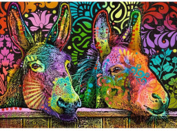 HEYE Puzzle Jolly Pets: Oslí láska 1000 dílků