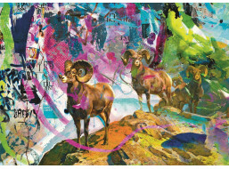 HEYE Puzzle Rebrush! Velké rohy 1000 dílků