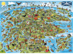 GIBSONS Puzzle Toto je Skotsko 1000 dílků