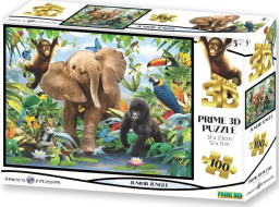 PRIME 3D Puzzle Džungle 3D 100 dílků