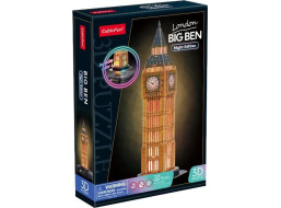 CUBICFUN Svítící 3D puzzle Noční edice: Big Ben 32 dílků