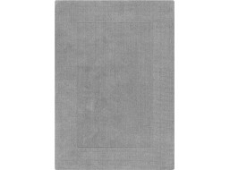 Kusový ručně tkaný koberec Tuscany Textured Wool Border Grey Marl