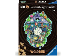 RAVENSBURGER Dřevěné obrysové puzzle Kukačkové hodiny 300 dílků