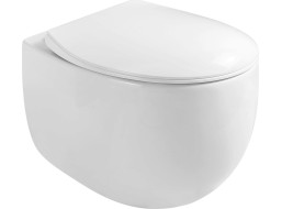 Závěsné WC MEXEN EGG RIMLESS - bílé + Duroplast sedátko slim, 30245000