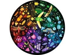 RAVENSBURGER Kulaté puzzle Kruh barev: Svět hmyzu 500 dílků