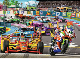 RAVENSBURGER Puzzle Závodní rally 60 dílků