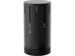 Termostatická hlavice pro radiátor MEXEN Space - černá - M30x1,5, W908-005-70