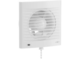 Koupelnový ventilátor MEXEN EXS 100 se zpětnou klapkou a ovládaný lankem - bílý, W9604-100K-00