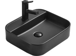 Keramické umyvadlo MEXEN SOFIA 50 - černé matné, 22155085