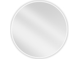 Kulaté zrcadlo MEXEN LOFT 80 cm - bílý rám, 9850-080-080-000-20