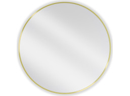 Kulaté zrcadlo MEXEN LOFT 80 cm - zlatý rám, 9850-080-080-000-50