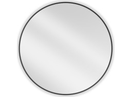 Kulaté zrcadlo MEXEN LOFT 80 cm - černý rám, 9850-080-080-000-70