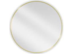 Kulaté zrcadlo MEXEN LOFT 85 cm - zlatý rám, 9850-085-085-000-50