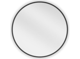 Kulaté zrcadlo MEXEN LOFT 50 cm - černý rám, 9850-050-050-000-70