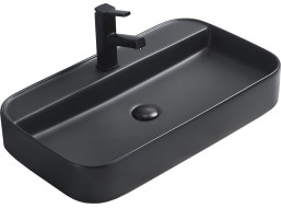 Keramické umyvadlo MEXEN SOFIA 70 - černé matné, 22157085