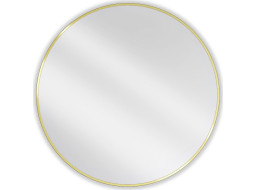 Kulaté zrcadlo MEXEN LOFT 90 cm - zlatý rám, 9850-090-090-000-50