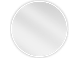Kulaté zrcadlo MEXEN LOFT 60 cm - bílý rám, 9850-060-060-000-20