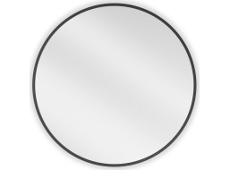 Kulaté zrcadlo MEXEN LOFT 60 cm - černý rám, 9850-060-060-000-70