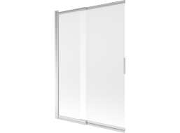 Vanová zástěna s posuvnými dveřmi MEXEN FOX 120x150 cm - chromová - mléčné sklo, 891-120-002-01-30