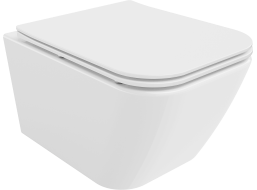 Závěsné WC MEXEN MADOX RIMLESS - bílé + Duroplast sedátko, 30154000