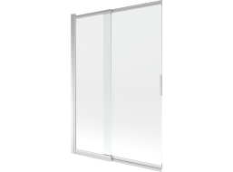 Vanová zástěna s posuvnými dveřmi MEXEN FOX 120x150 cm - chromová - čiré sklo, 891-120-002-01-00
