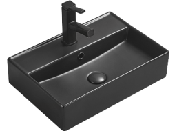 Keramické umyvadlo BLANCA 50 - černé matné, 21105085