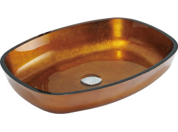 Skleněné umyvadlo MEXEN ARAKS - zlaté, 24155450