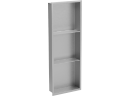 Zápustná police do zdi Mexen X-Wall-R 30x90 cm - inox, 1910903010S